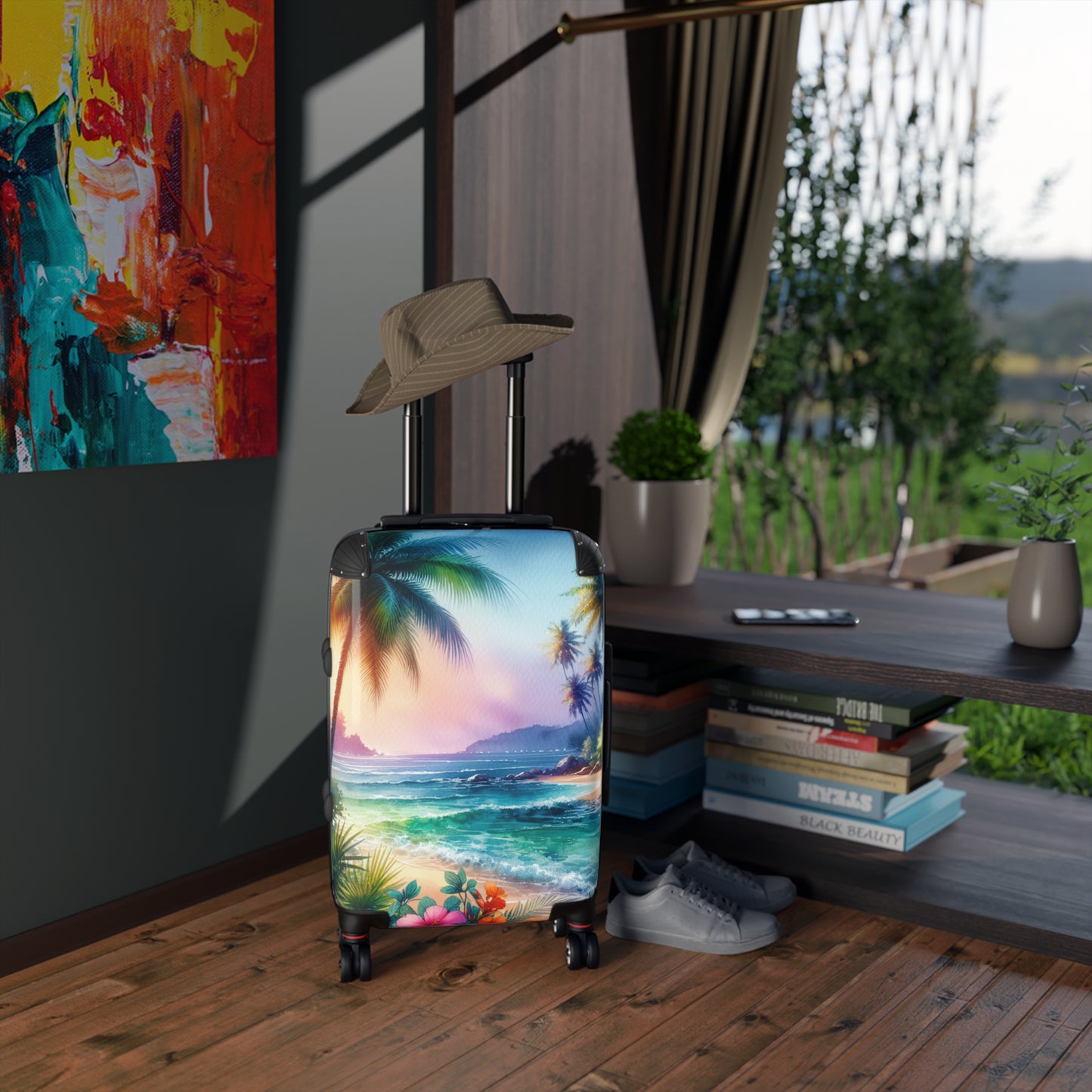 Tropical Suitcase - Stylish Travel Luggage for Adventurers / Bay of Peace