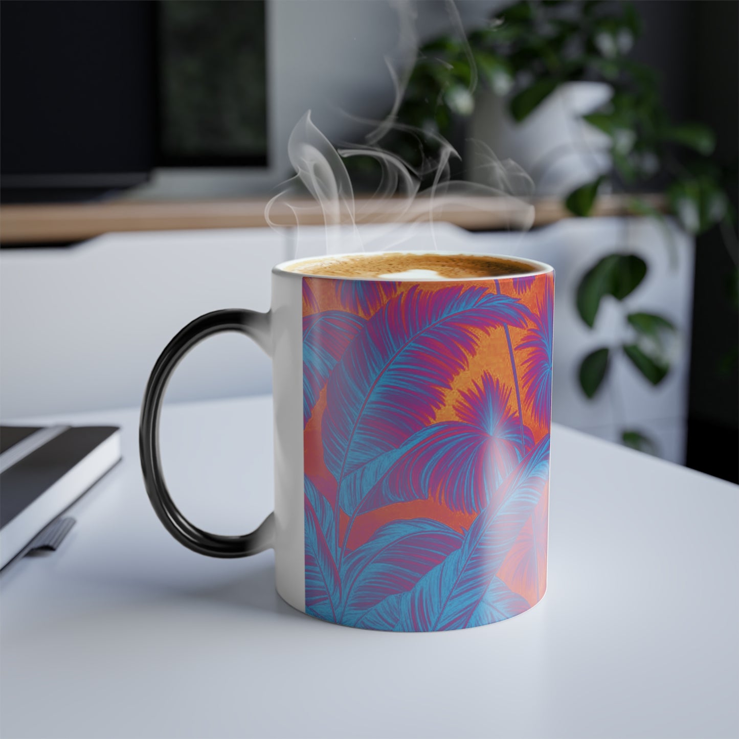 Color Morphing Mug, 11oz, Palm Serenity Heatwve