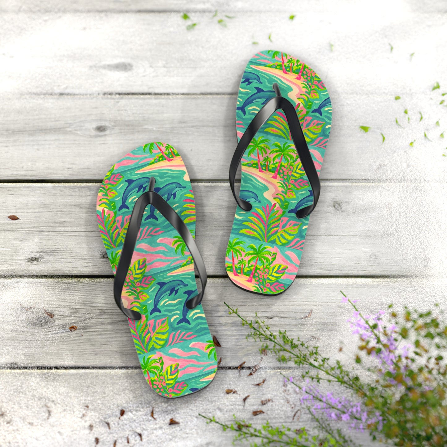 Flip Flops - Jumping Dolphins