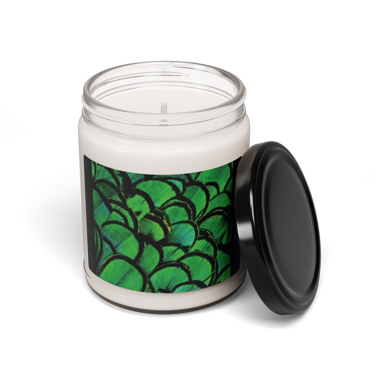 Scented Soy Candle, 9oz, Green Peacock