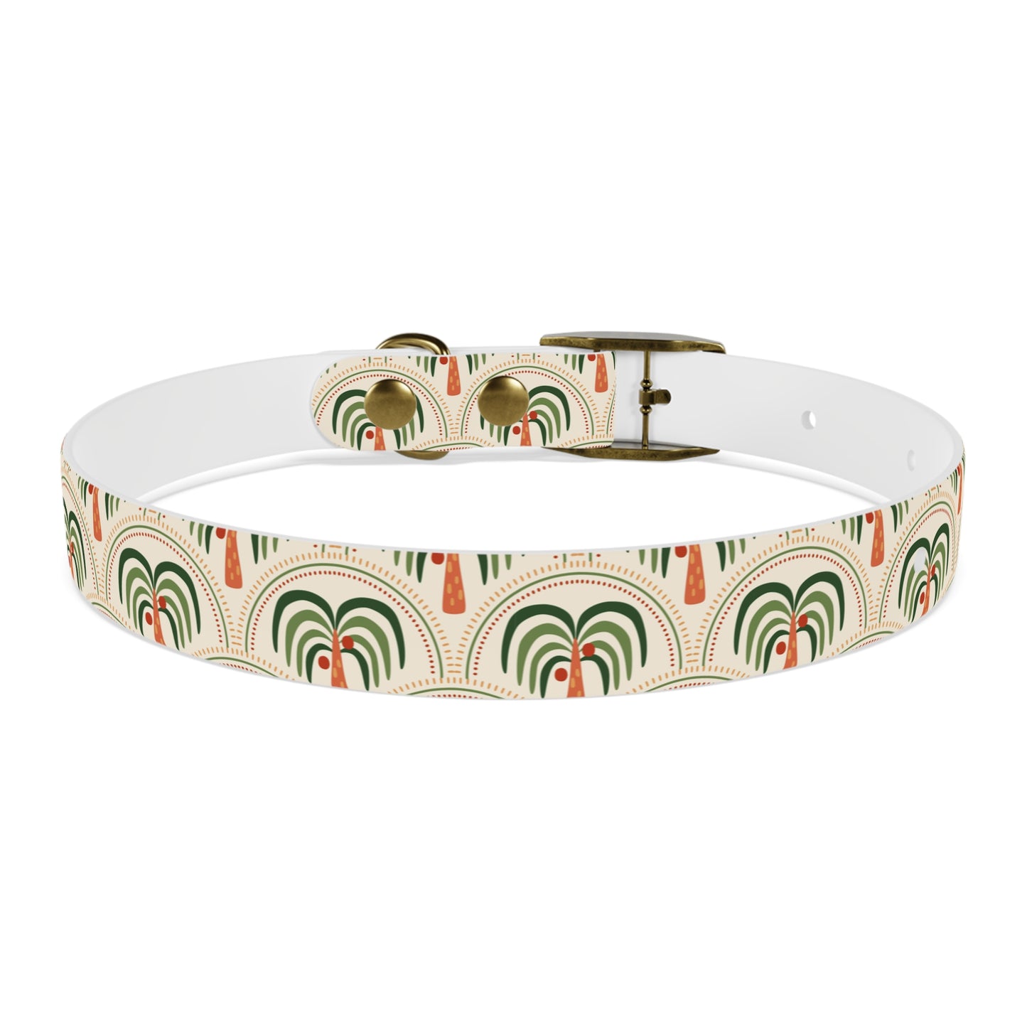 Dog Collar - Stylized Mosaic Palms