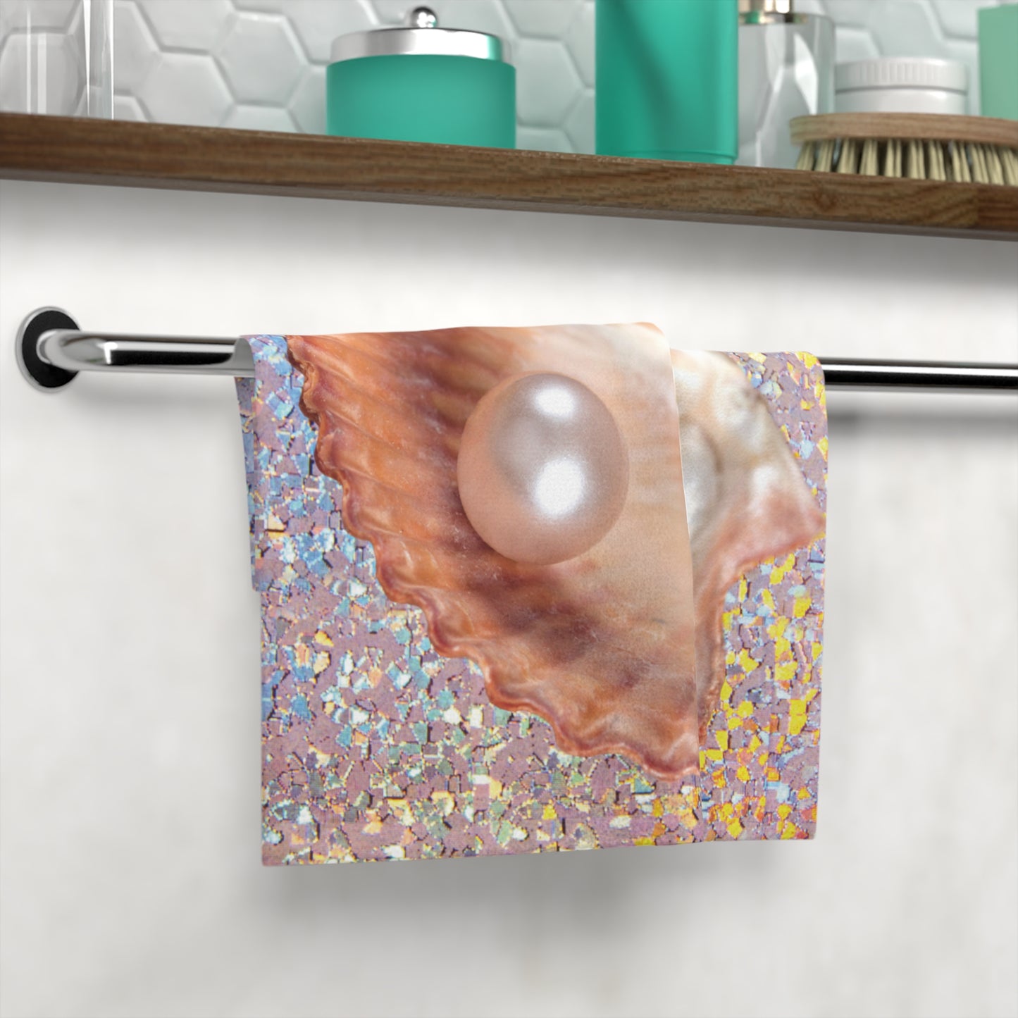 Face Towel - Disco Peach Pearl and Shell