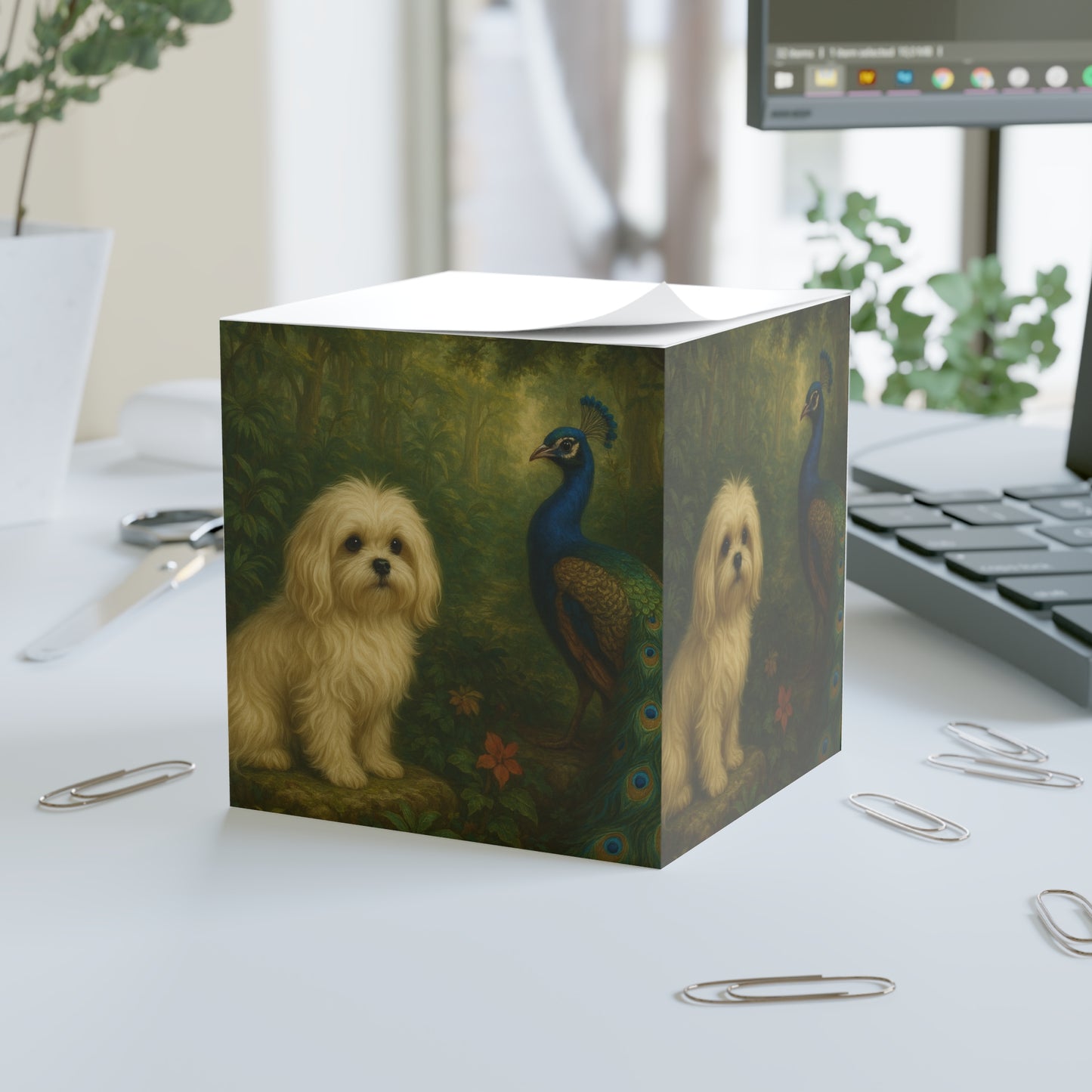 Note Cube - Ariel and Peacock