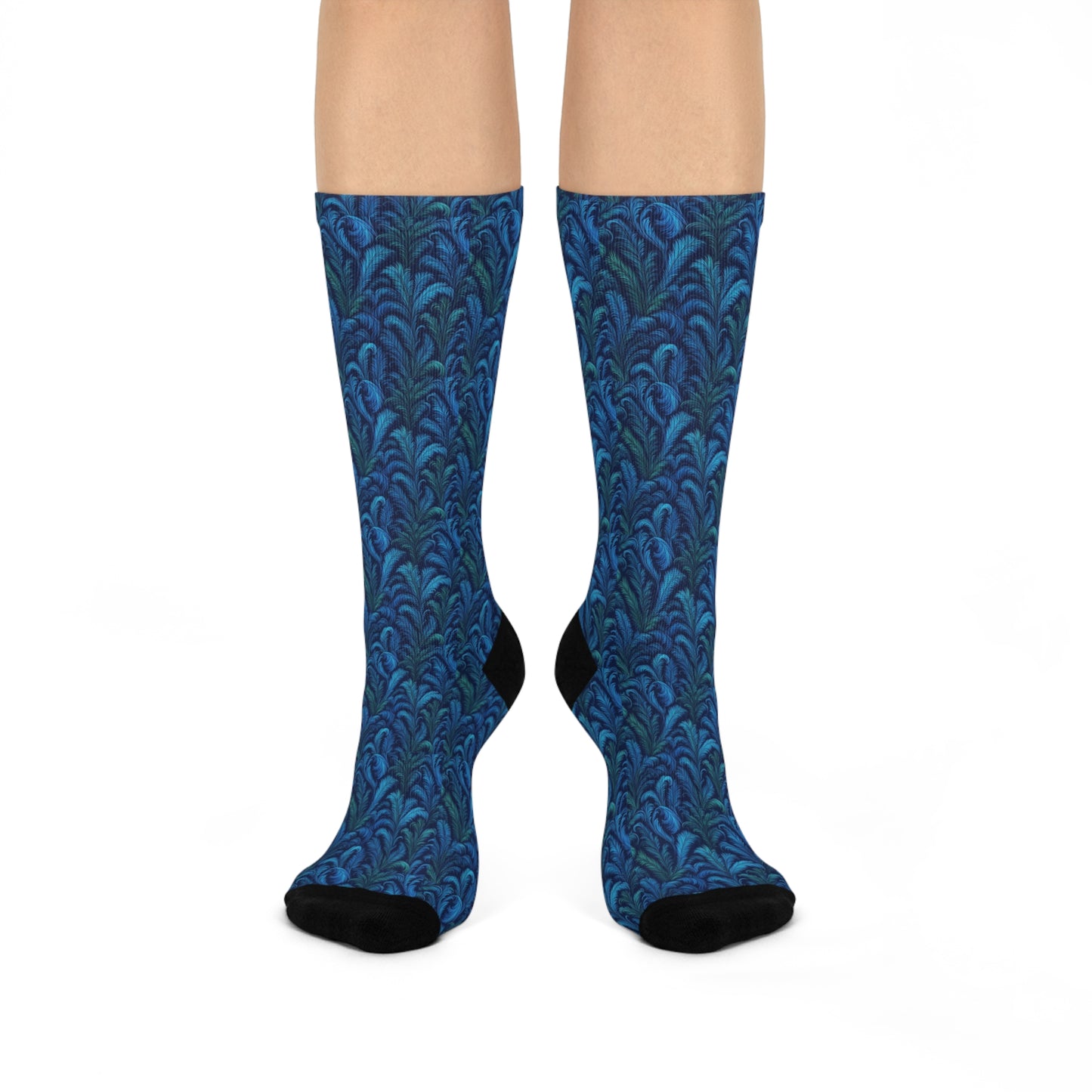 Cushioned Crew Socks. Octopus - Rocco Blue