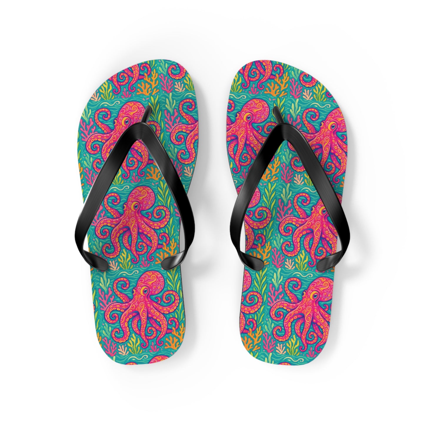 Flip Flops - Red Kraken Joe