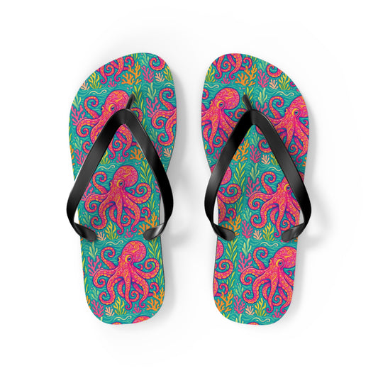 Flip Flops - Red Kraken Joe
