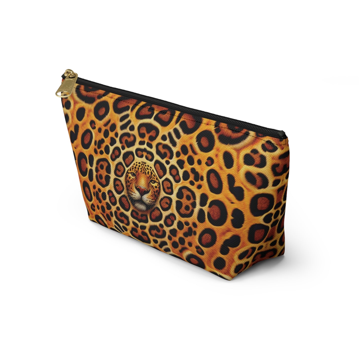 Tropical Accessory Pouch, 2 sizes | Makeup Bag | Perfect for Travel & Everyday Use / Kaleido Jaguar Spots