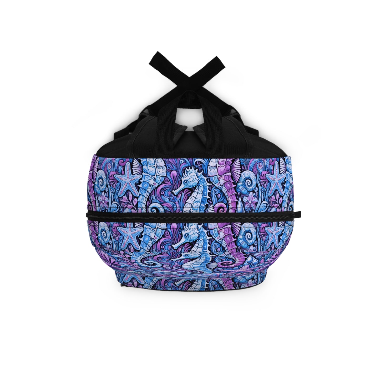 Tropical Backpack / Seahorses, Blue