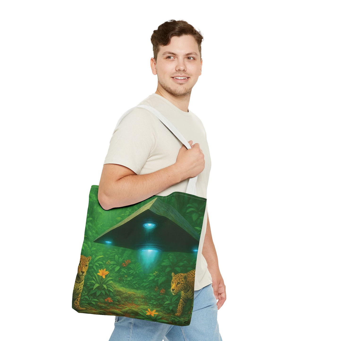 UFO and Jaguars Tote Bag - 3 Sizes