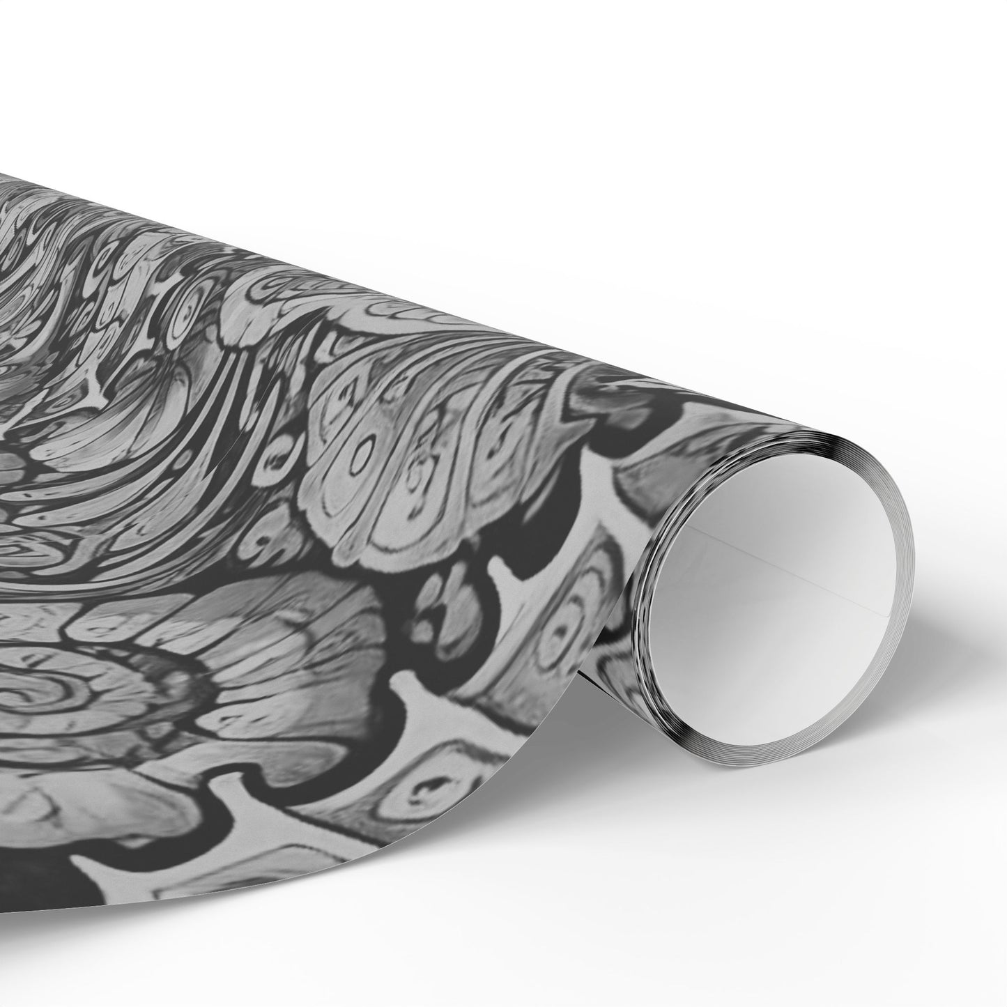 Wrapping Paper - Tropical Gift Wrap for All Occasions, 3 Sizes/2 Finishes / Seahorses Noir