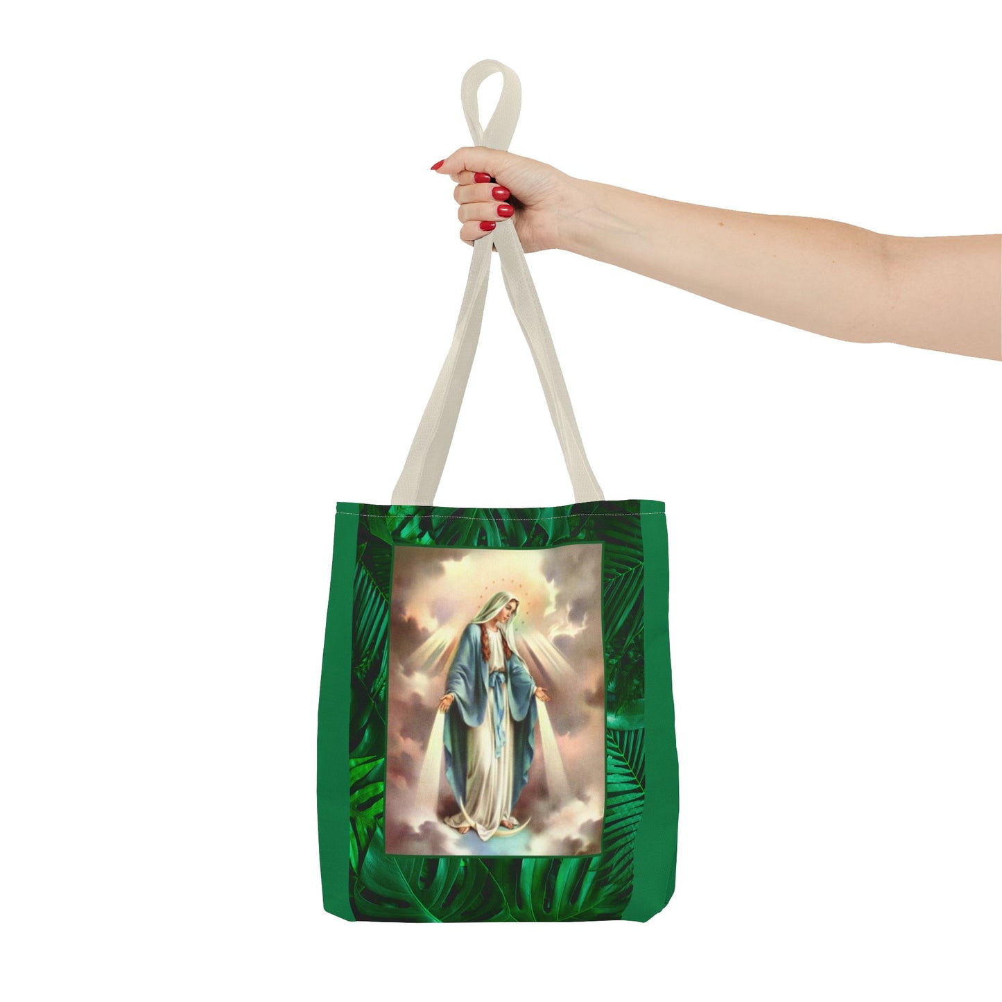 Religious Our Lady of Grace Tropical Tote Bag - 3 Sizes