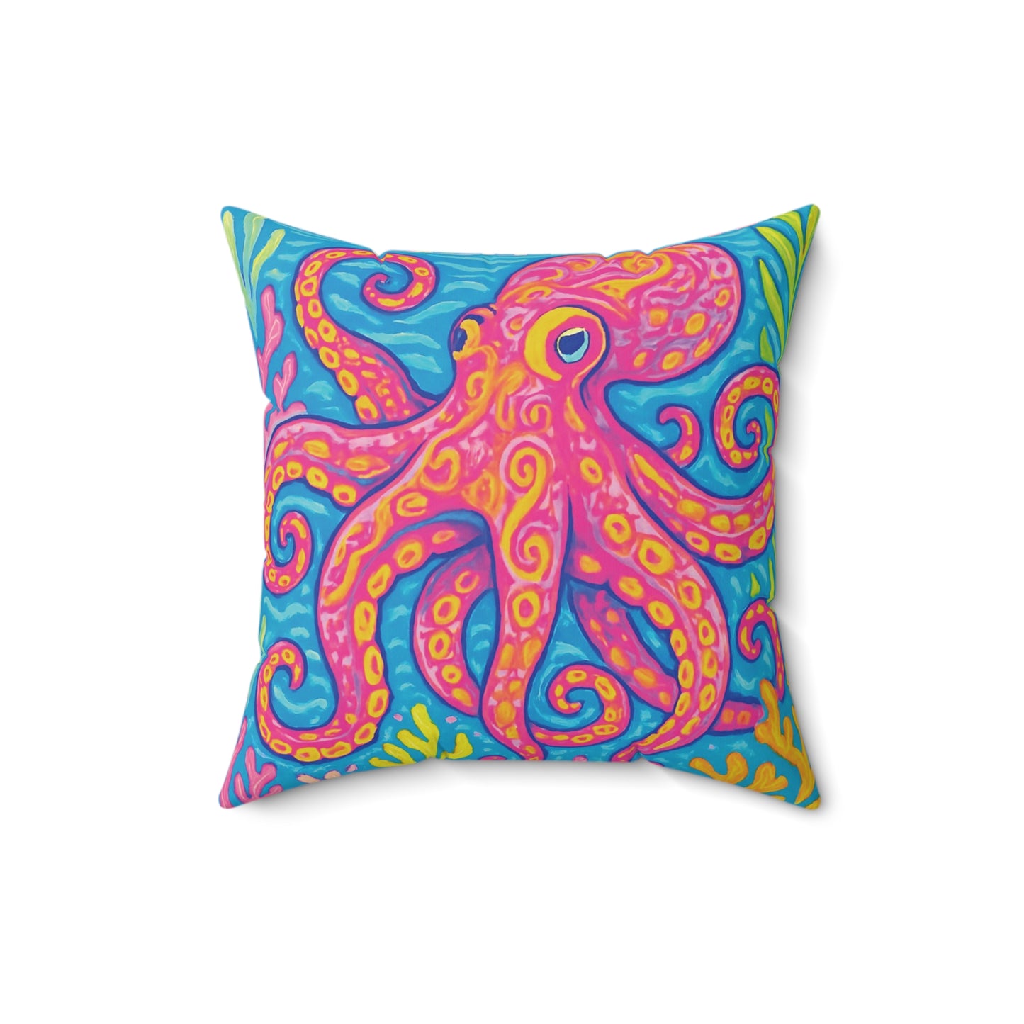 Decorative Pillow - Accent Cushion, 4 Sizes / Octopus Kraken Joe