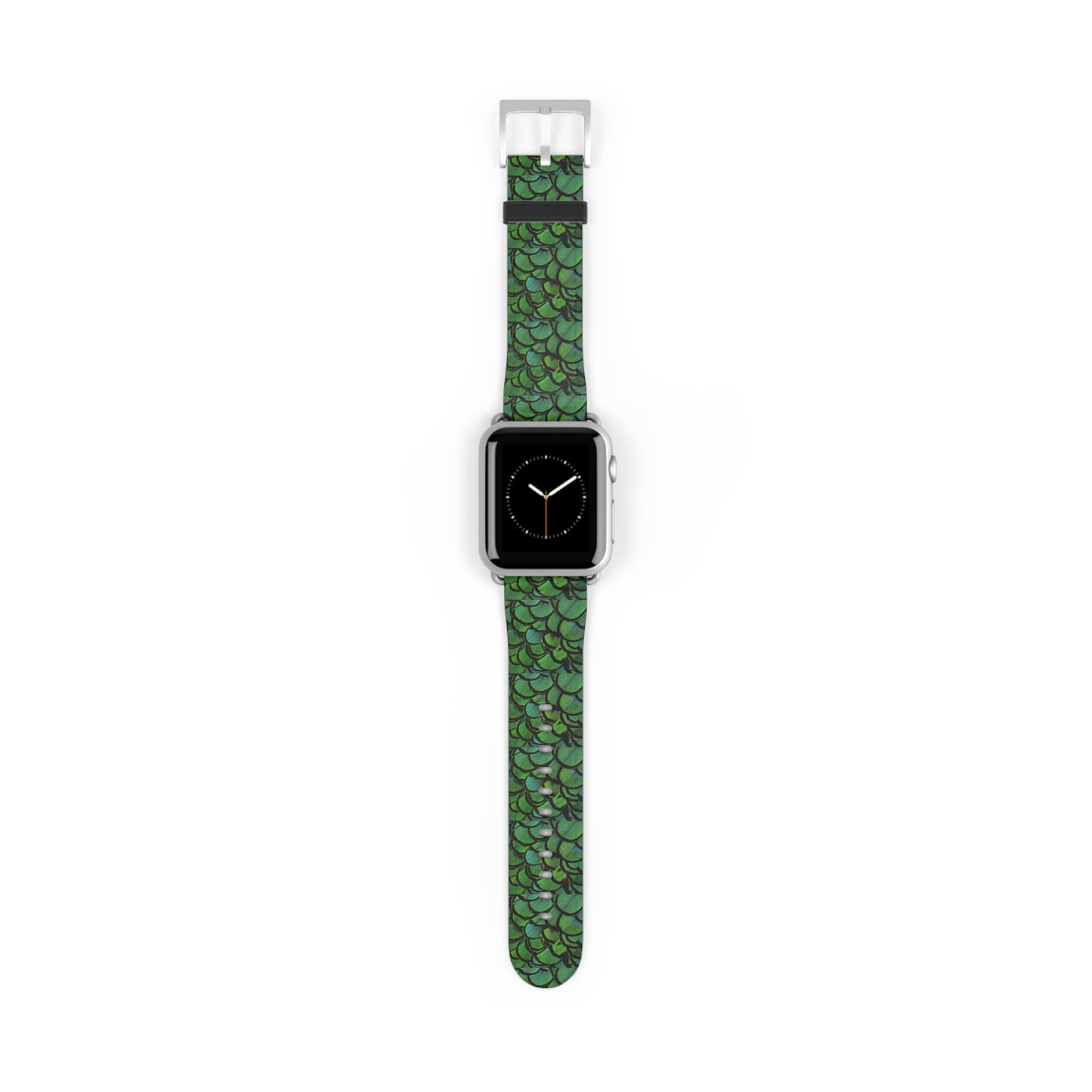 Apple Watch Band - Green Peacock Feathers