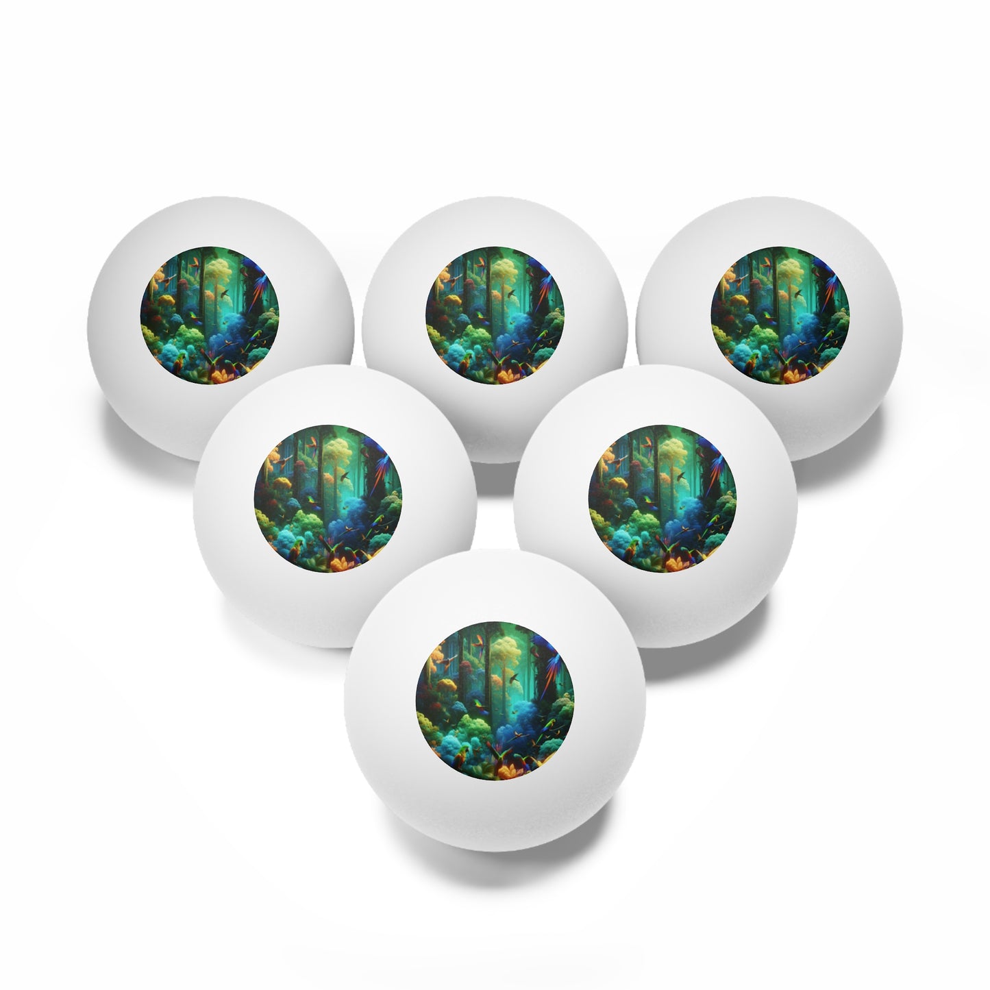 Tropical Paradise Ping Pong Balls - 6 Pack with Flight School