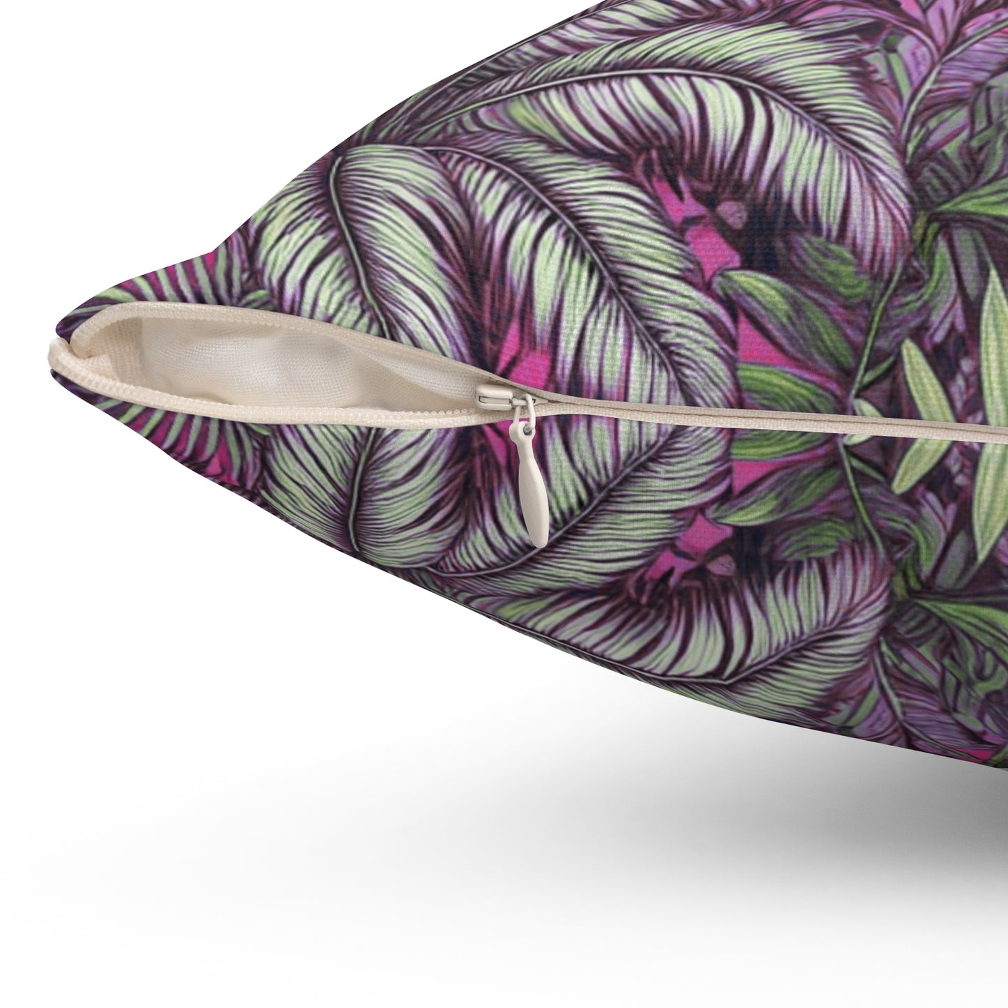 Decorative Pillow - Accent Cushion, 4 Sizes / Tropical Fruit, Hot Pink