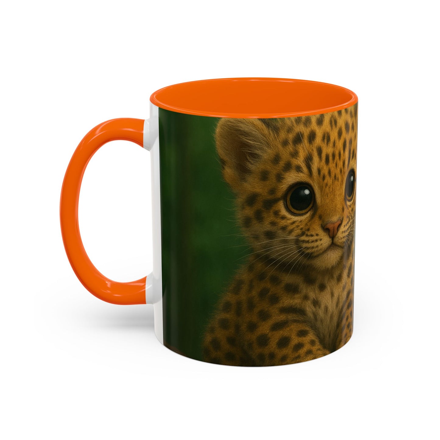Accent Color Coffee Mug (11, 15oz), 8 Colors - Baby Jaguars