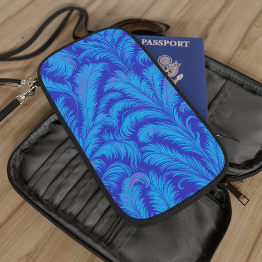 Passport Wallet – Perfect for Travelers & Adventurers / Palms Rocco Blue