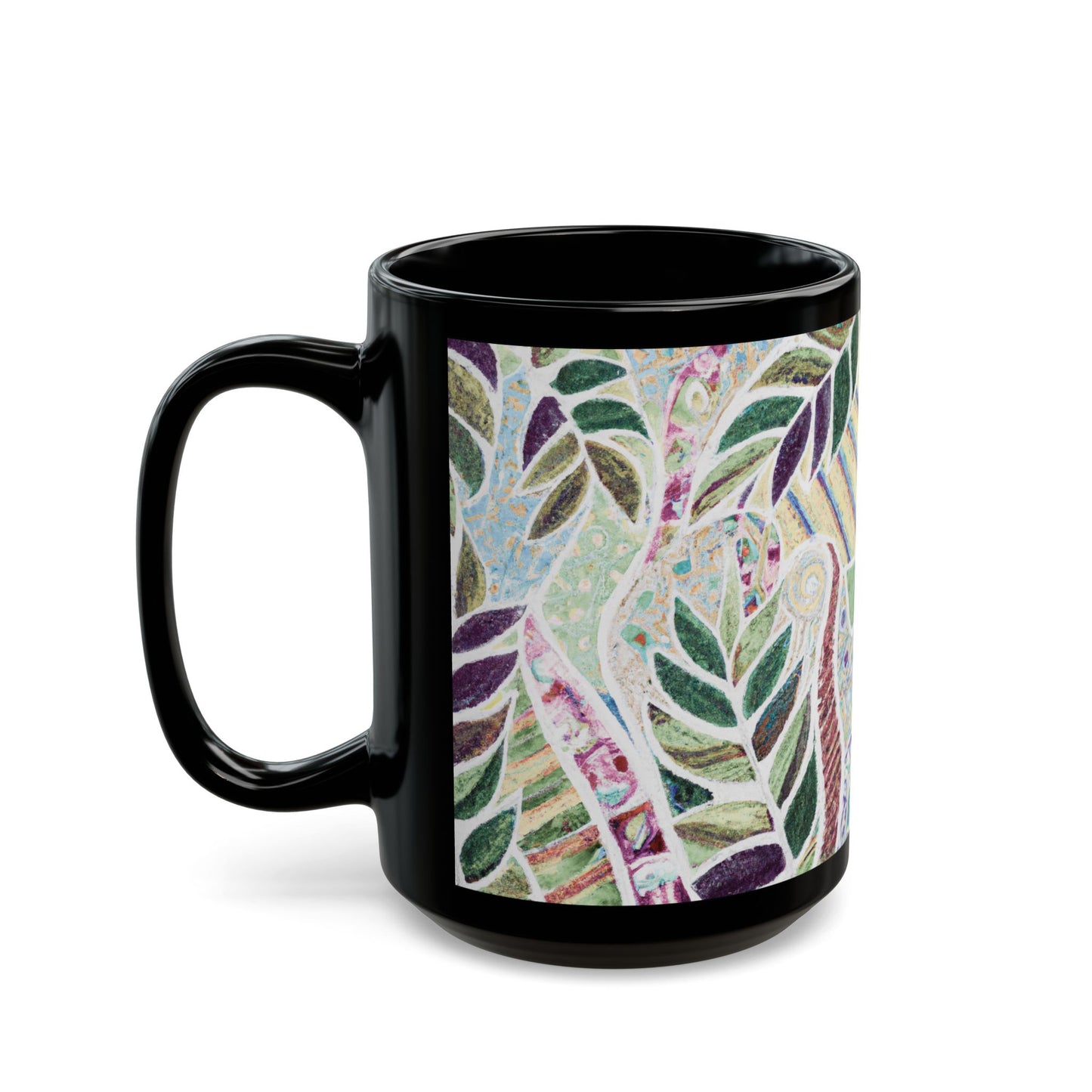 Black Coffee Mug - Amazon Whimsy, Vintage