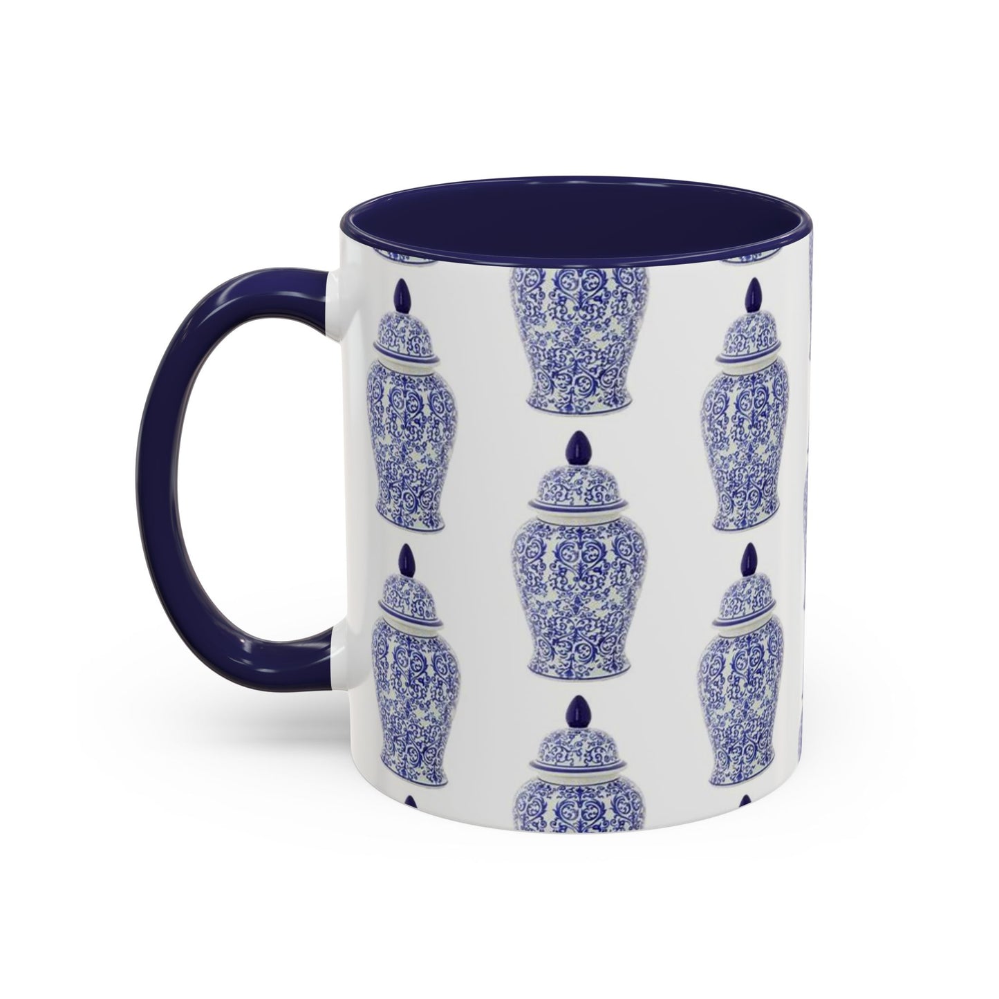 Accent Coffee Mug (11, 15oz), Blue Ginger Jar, Various Colors