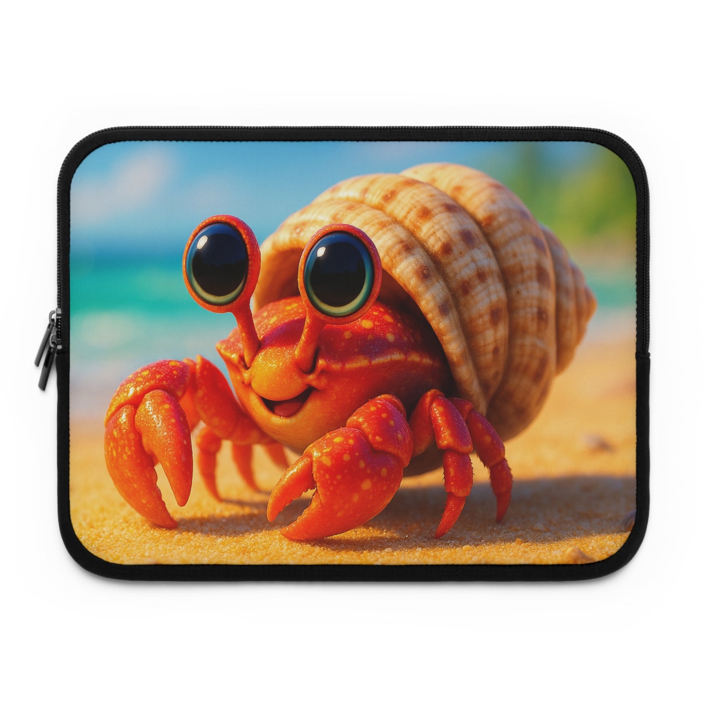 Tropical Laptop Sleeve, 5 Sizes - Perfect for Beach Lovers & Students / Baby Hermit Crab