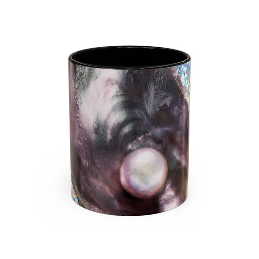 Colorful Mugs (11oz, 15oz), Disco Lavender Pearl Oyster Macro
