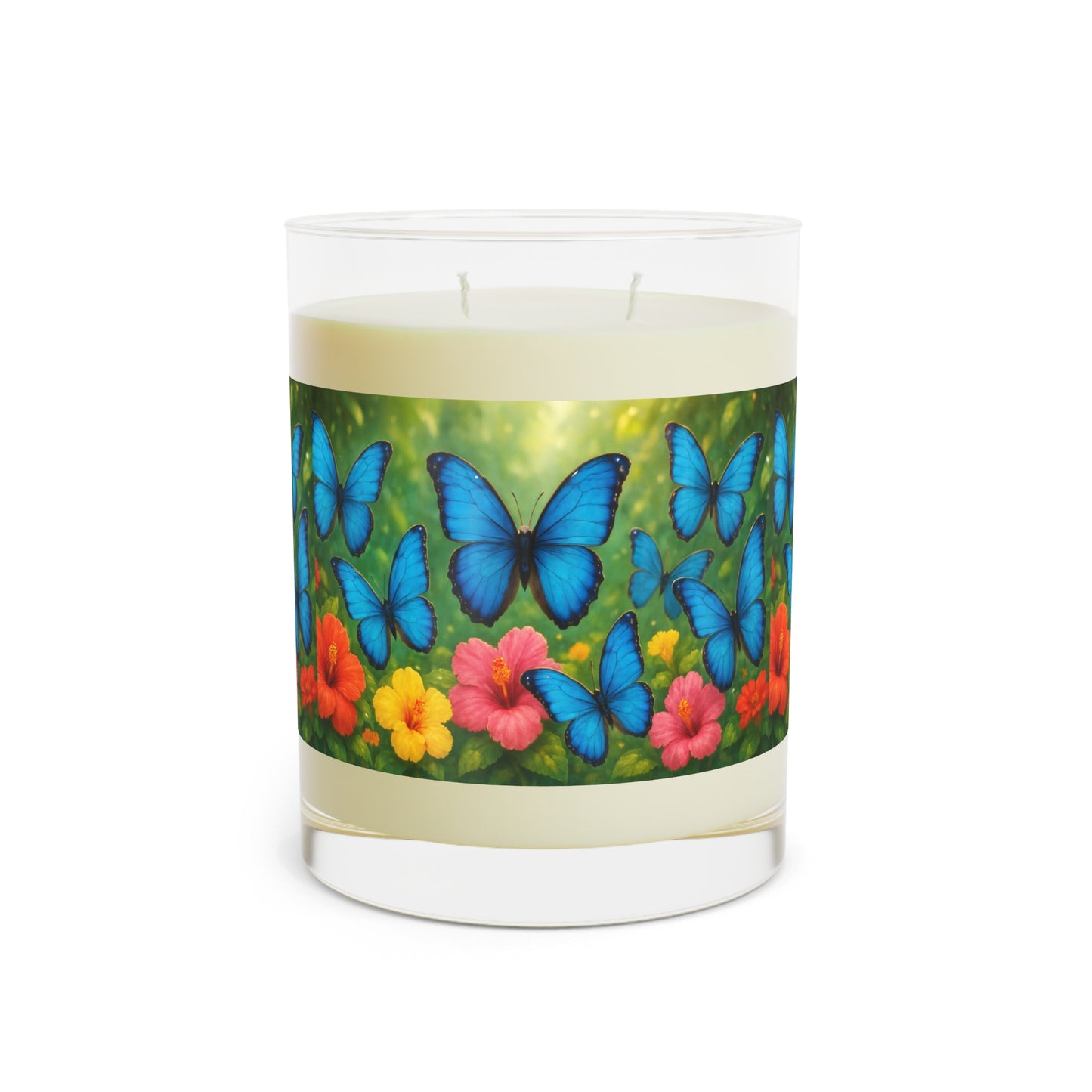 Morph Butterflies Flight Scented Candle - 11oz Full Glass, Tropical Decor
