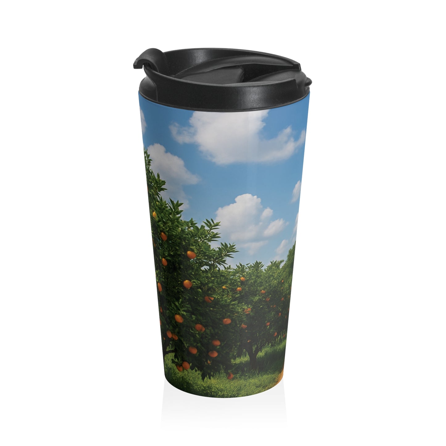 15 oz. Stainless Steel Travel Mug / Tropical Grove