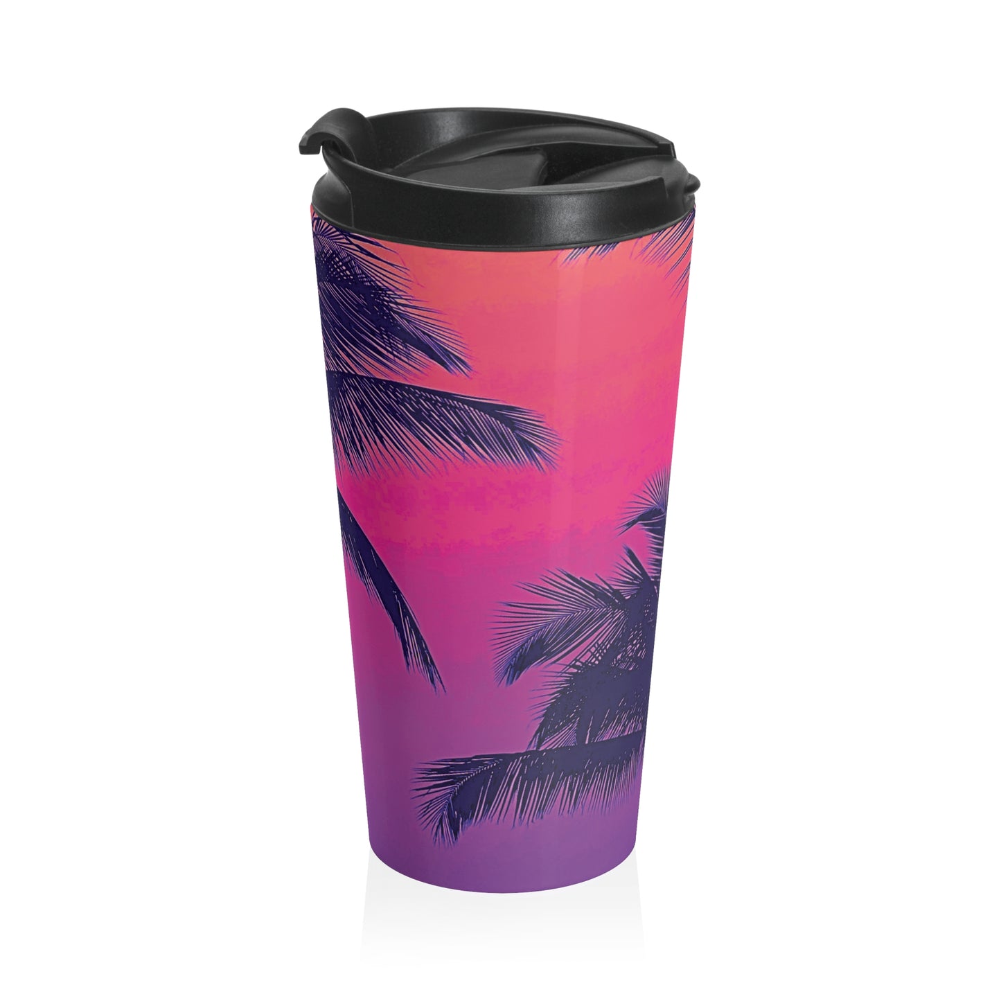 15 oz. Stainless Steel Travel Mug / Palm Glow Pop