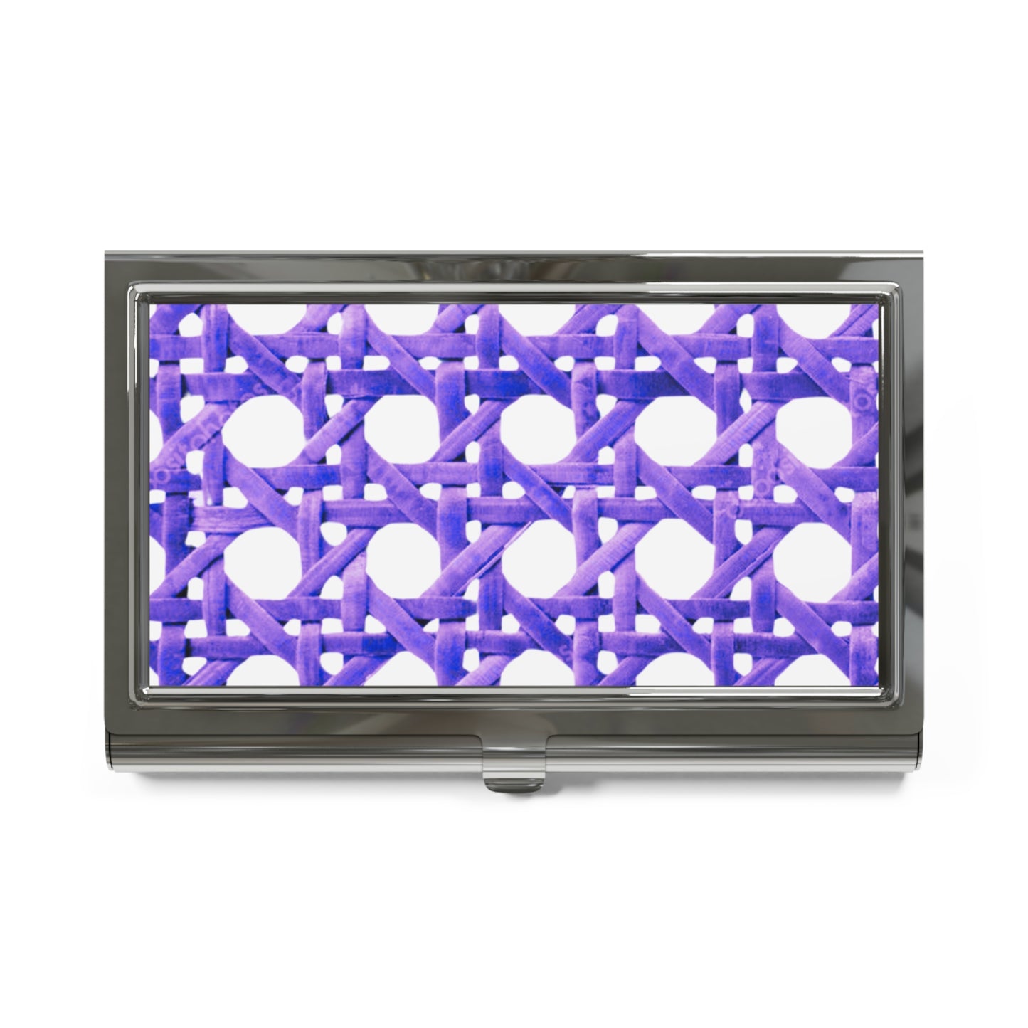 Business Card Holder/Case ~ Beach Chair Wicker, Purple