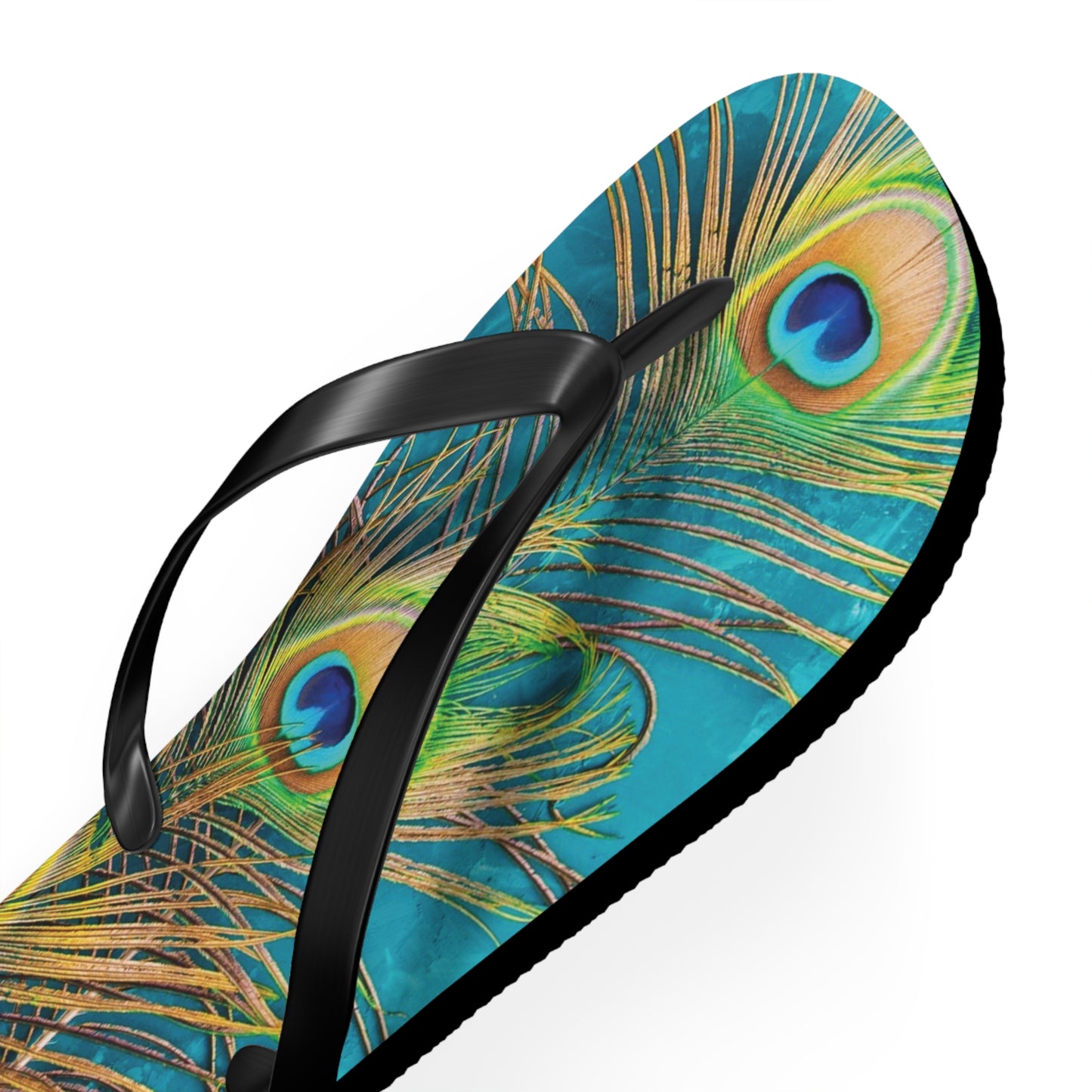 Flip Flops - Peacock Turquoise Glow