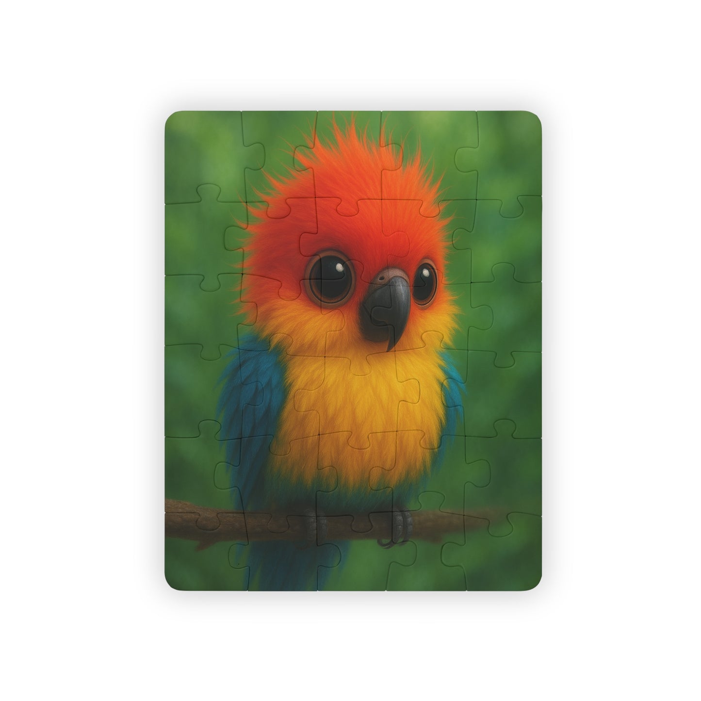 Tropical Kids' Puzzle - 30-Piece Puzzle for Fun and Learning / Baby Parrot