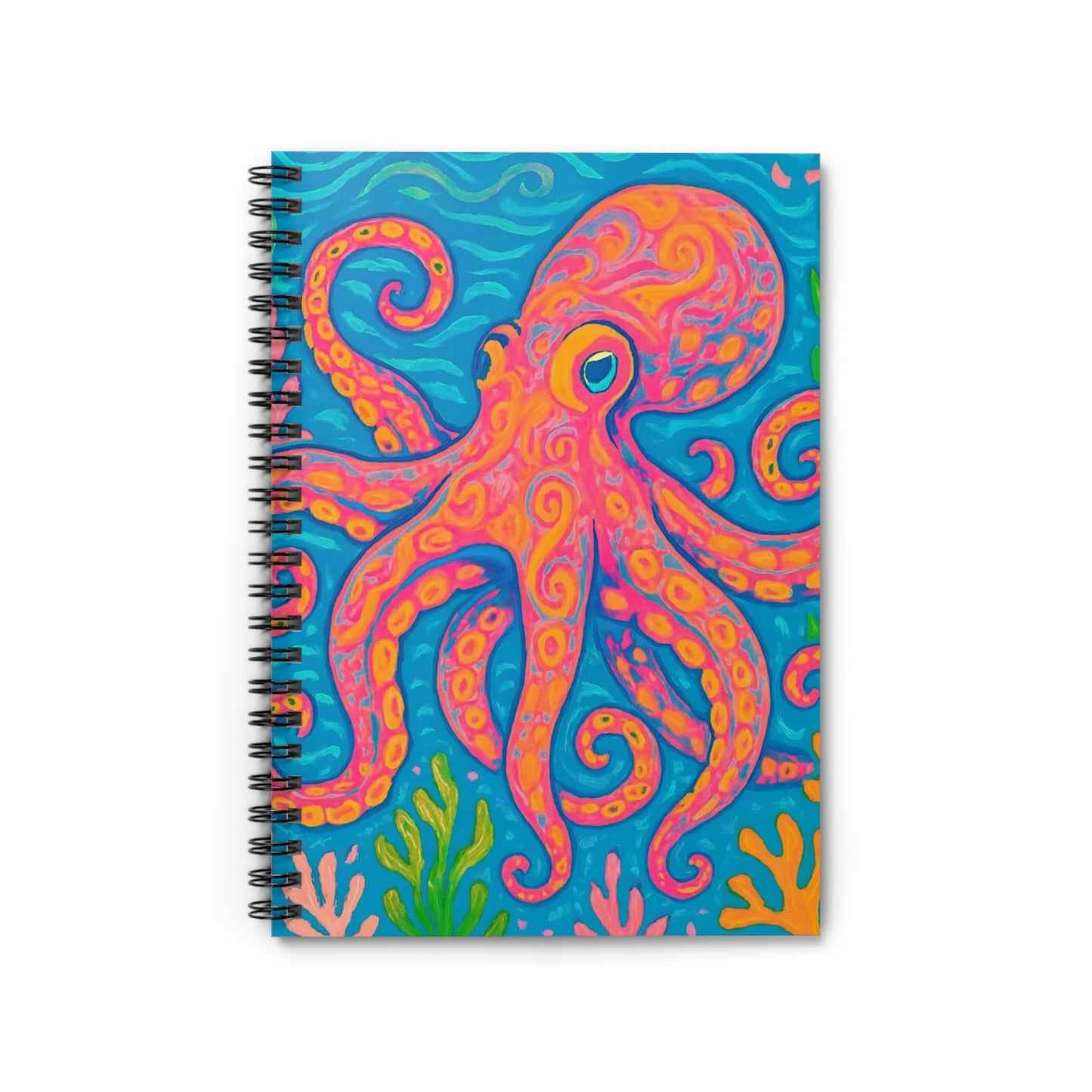 Spiral Notebook - Orange Kraken Joe
