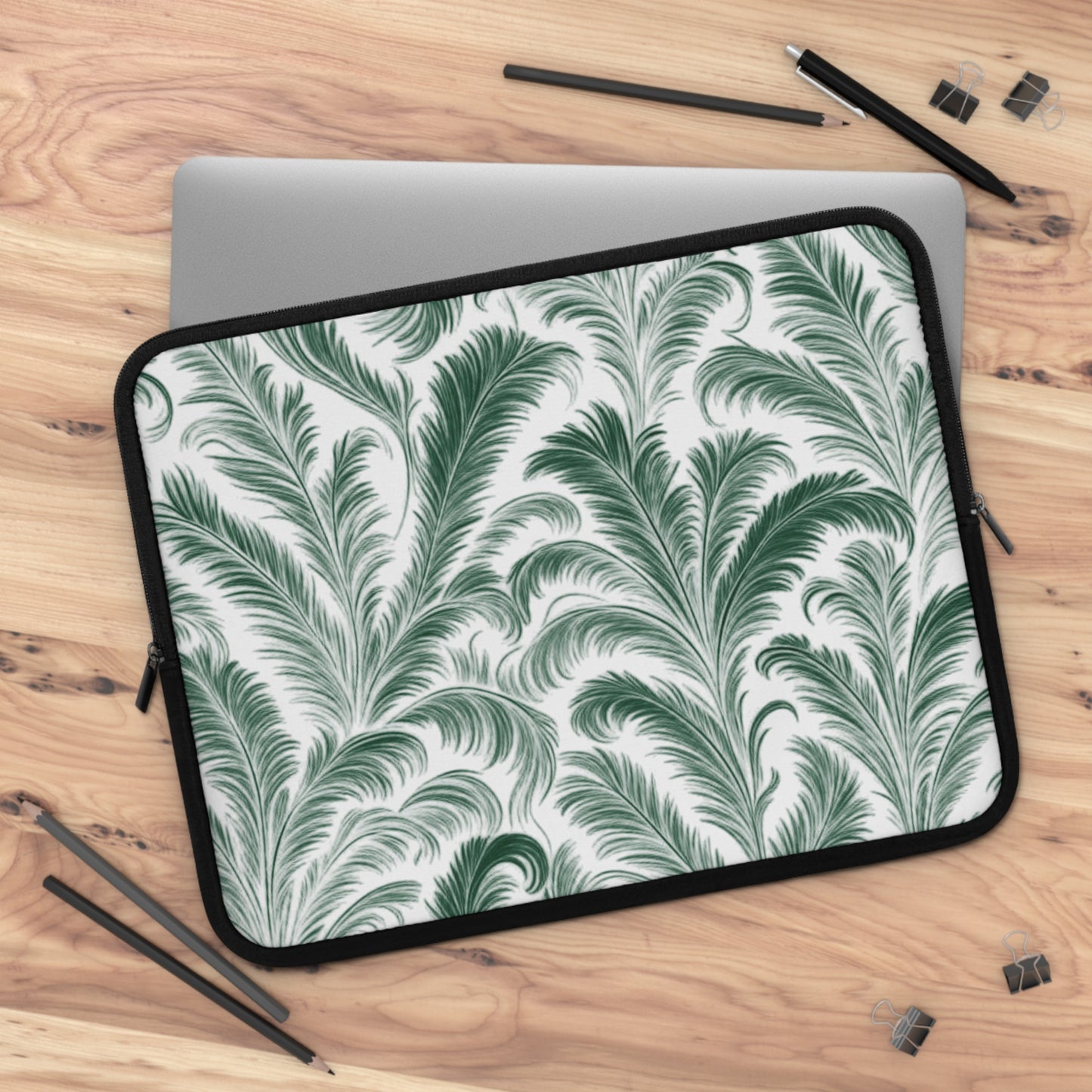 Tropical Laptop Sleeve, 5 Sizes - Perfect for Rainforest Lovers & Students / Rocco Green