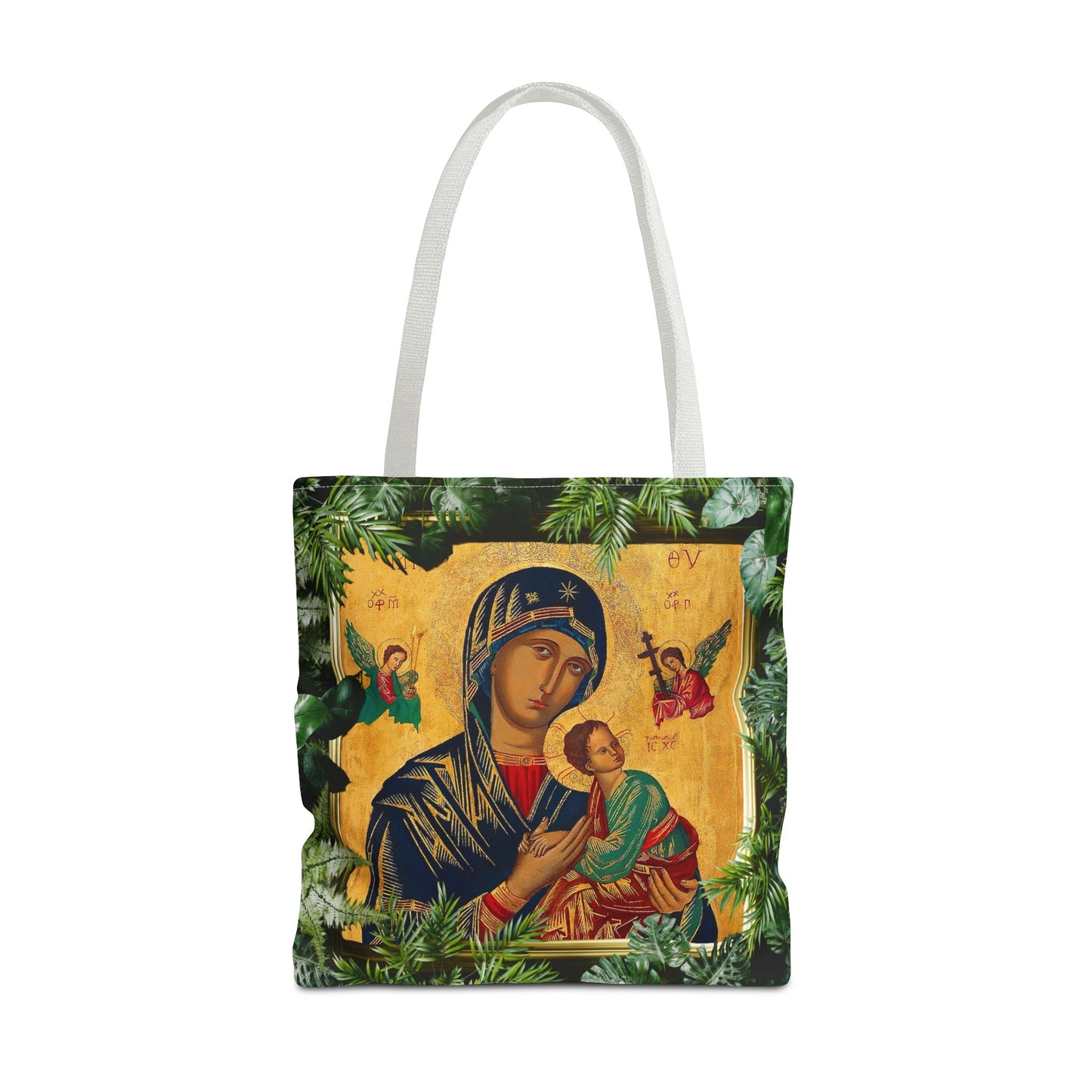 Religious Our Lady of Perpetual Help Tropical Tote Bag - 3 Sizes