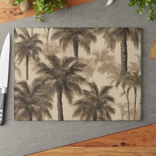 Glass Cutting Board, 2 sizes -Lisa's Fluffy Palms