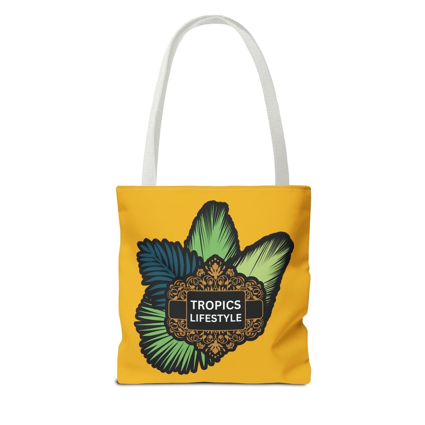 Elegant Tropics Lifestyle Logo Tote Bag - 3 Sizes, Yellow