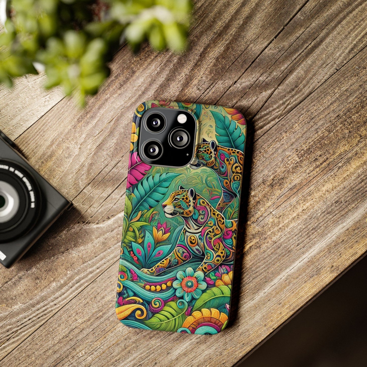 Slim Phone Cases - Jaguar Pop