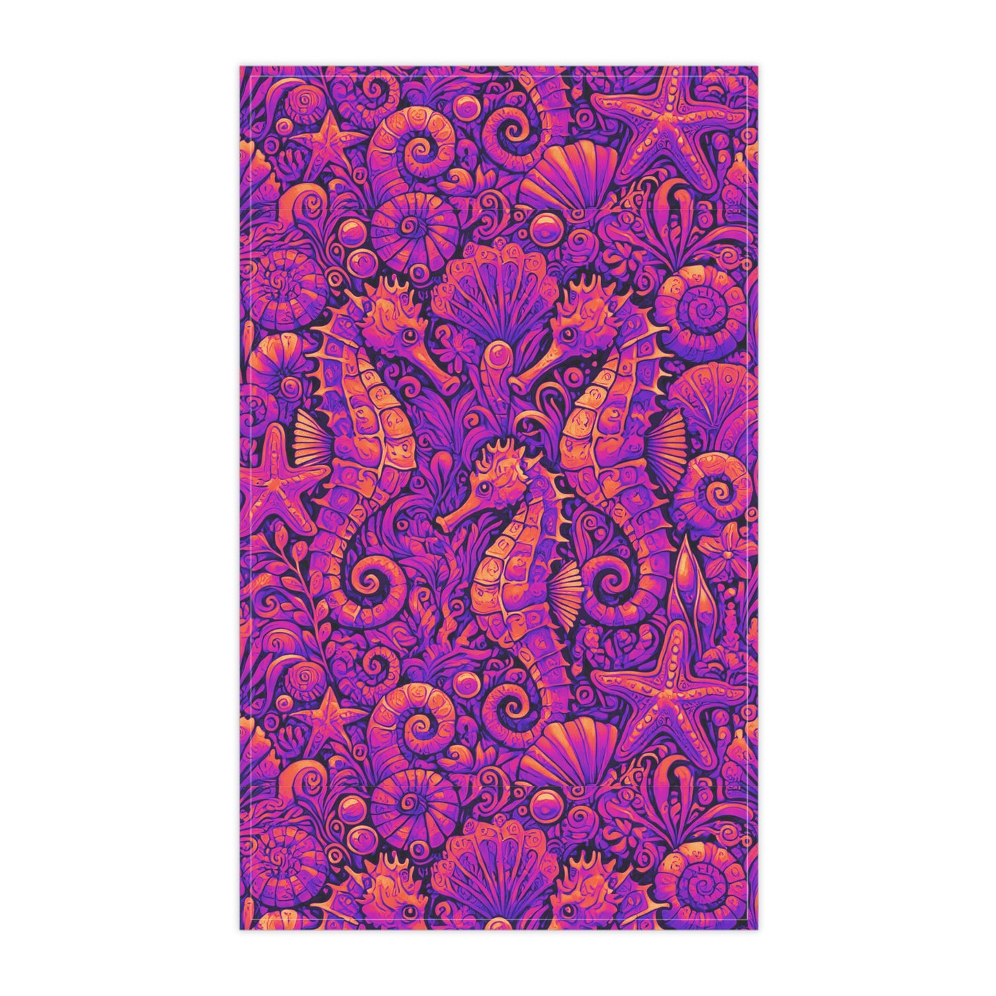 Tea Towels (cotton, poly), Seahorse Trio, Pop