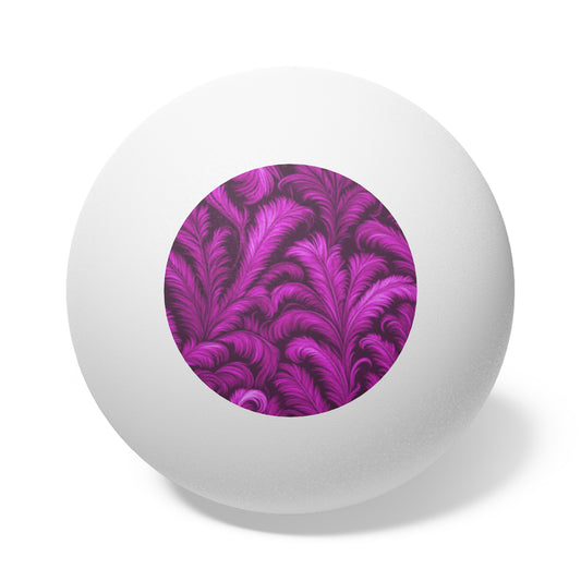 Tropical Paradise Ping Pong Balls - 6 Pack with Rocco Hot Pink