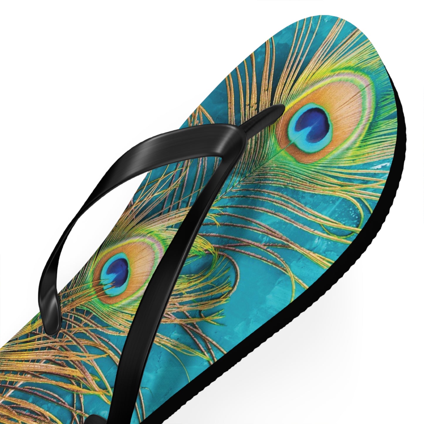 Flip Flops - Peacock Turquoise Glow