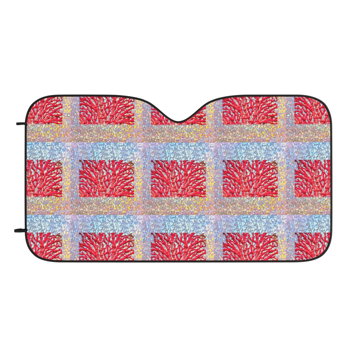 Tropical Car Sun Shades / Disco Red Coral