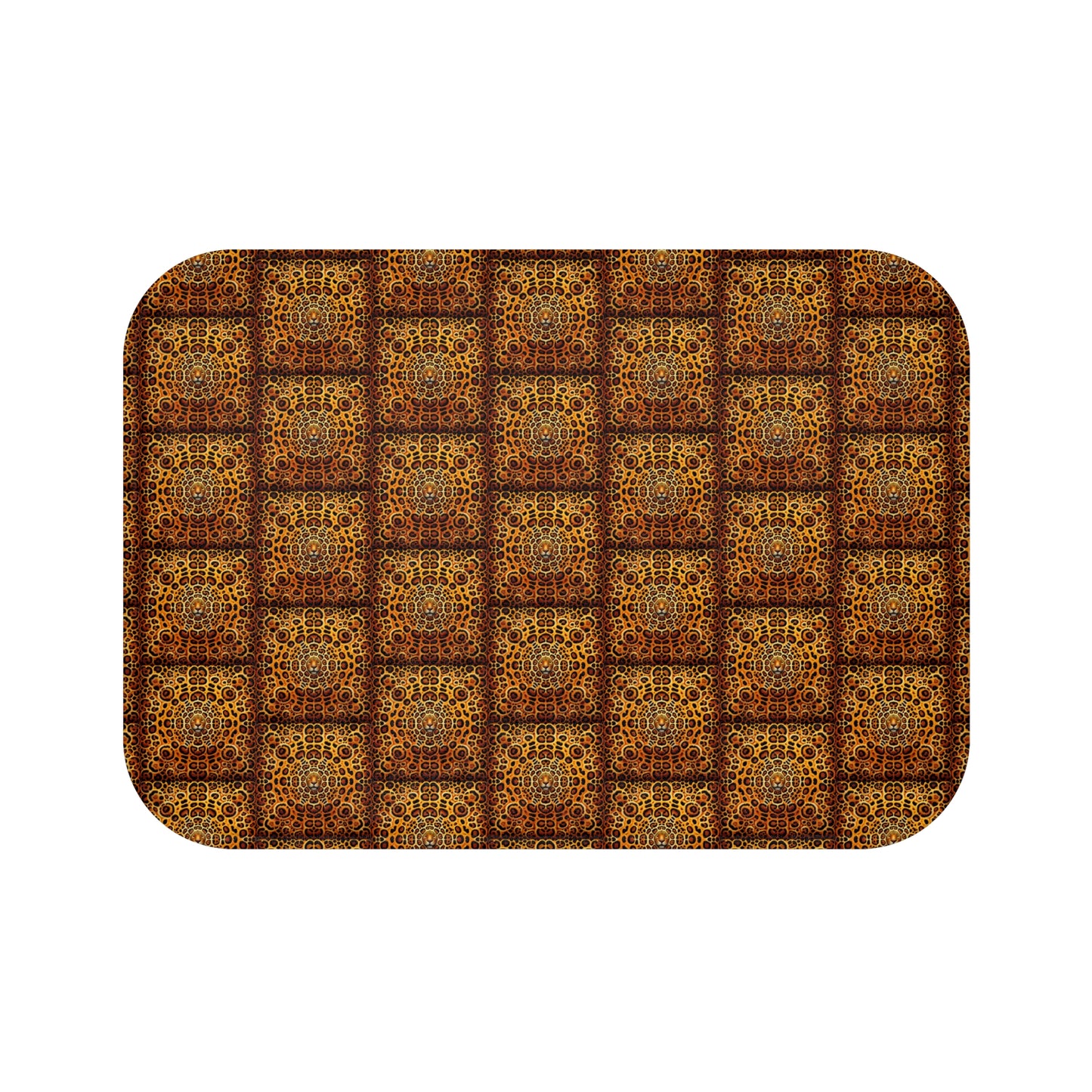 Kaleido Jaguar Spots, Bath Mat, 2 Sizes - Tropical Vibes for Home Decor