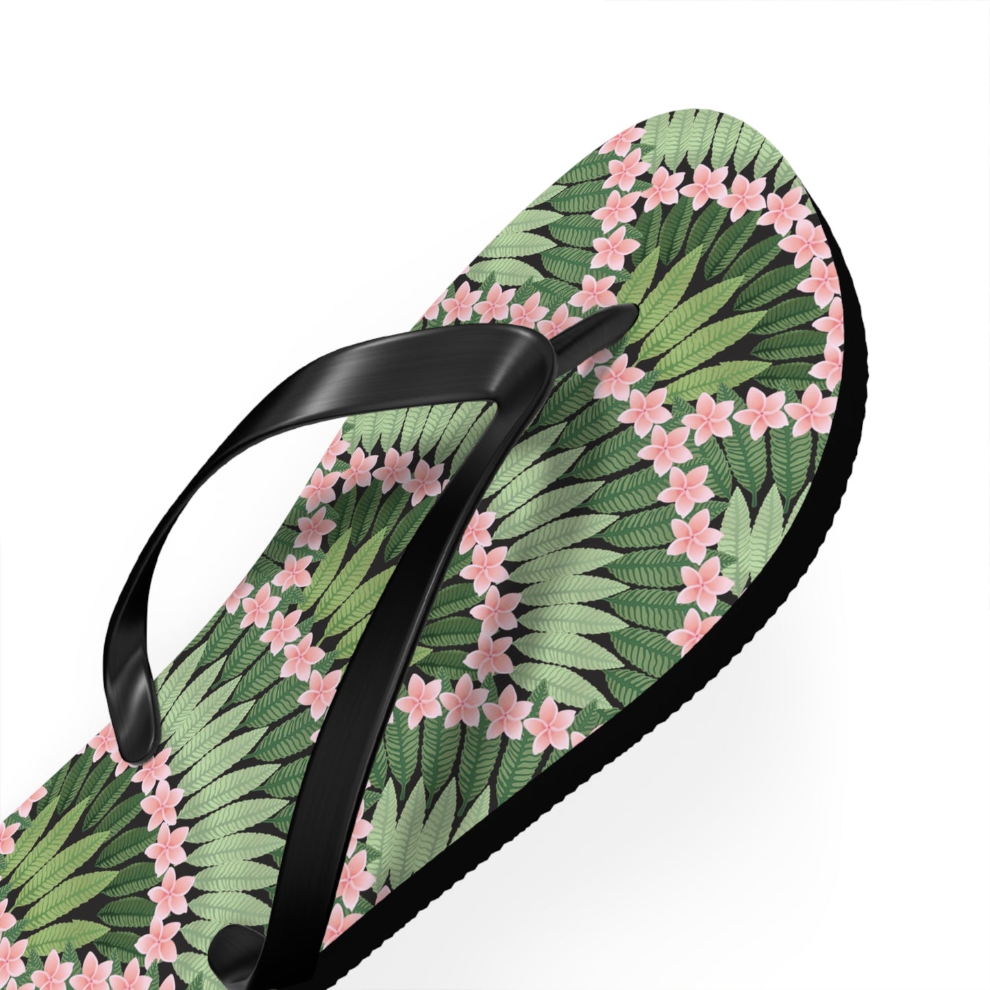 Flip Flops - Plumeria and Palms, Pink