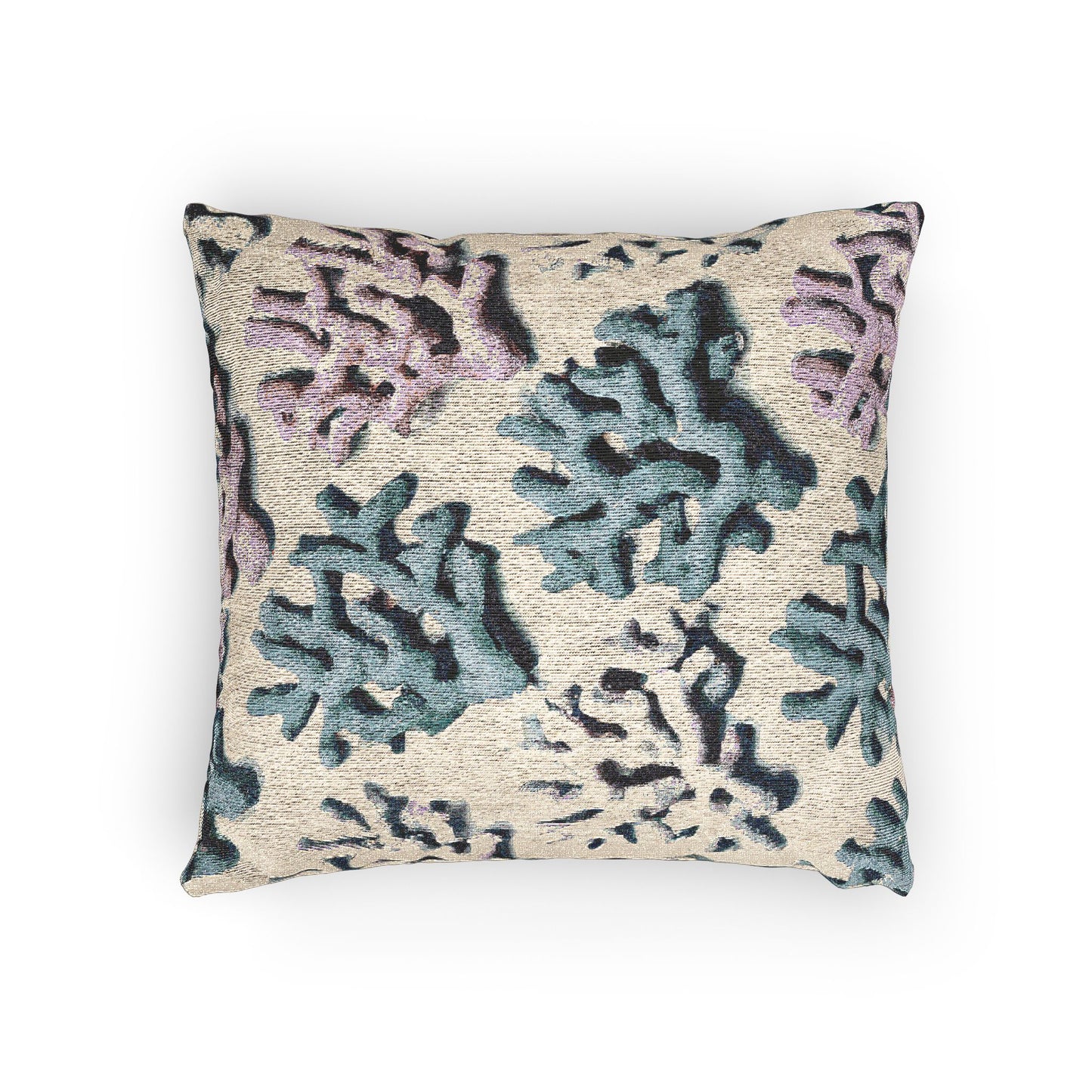 Woven Pillow, 17"W x 18"L - Coral Pastels
