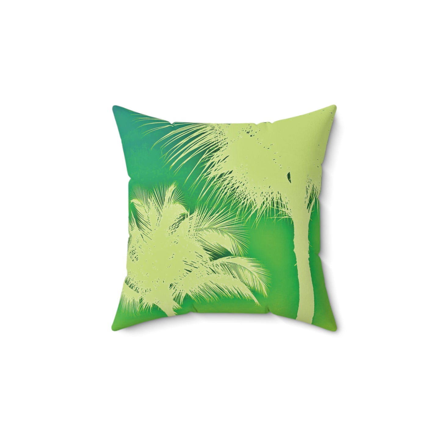 Decorative Pillow - Accent Cushion, 4 Sizes / Palm Glow Green