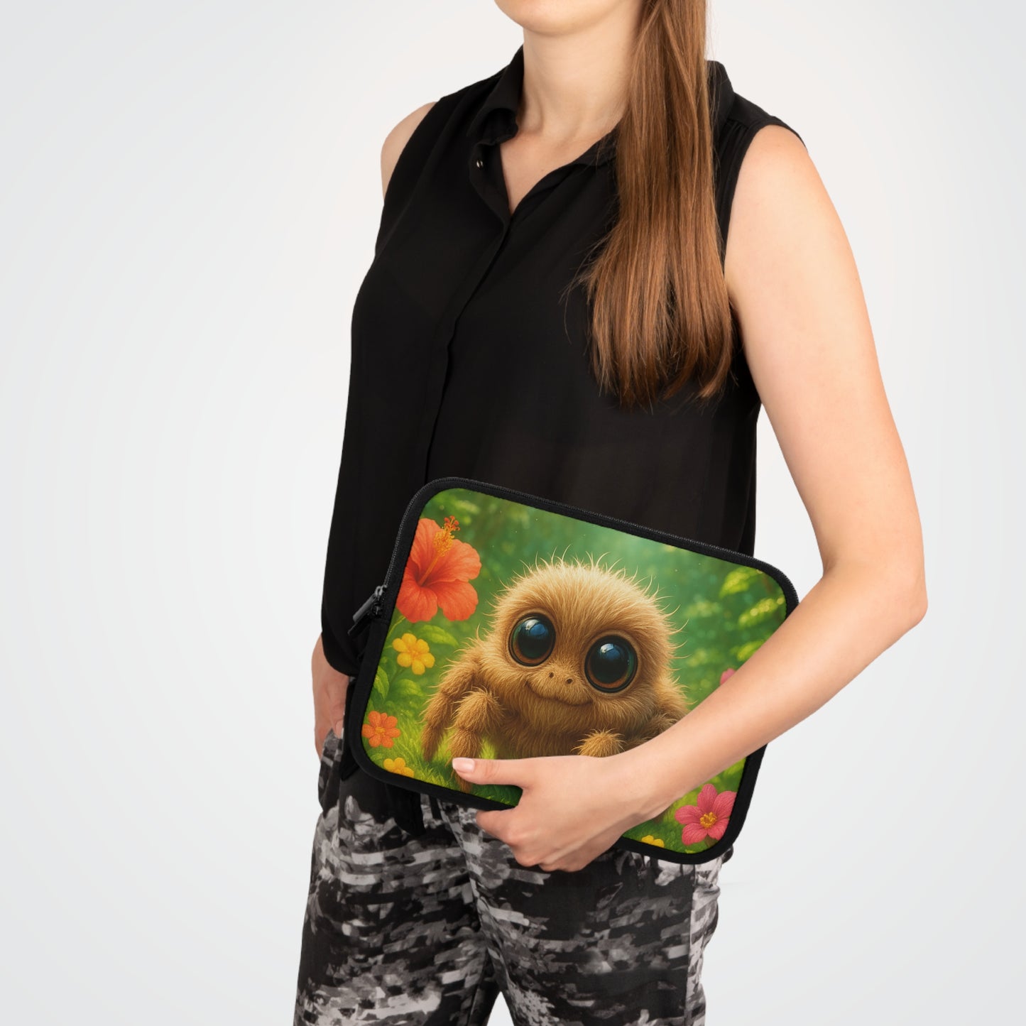 Tropical Laptop Sleeve, 5 Sizes - Perfect for Beach Lovers & Students / Baby Spider