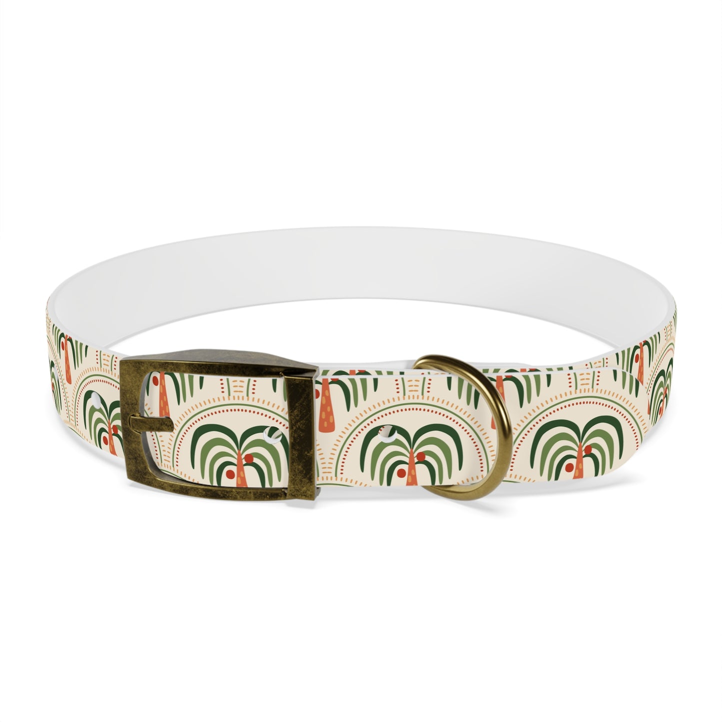 Dog Collar - Stylized Mosaic Palms