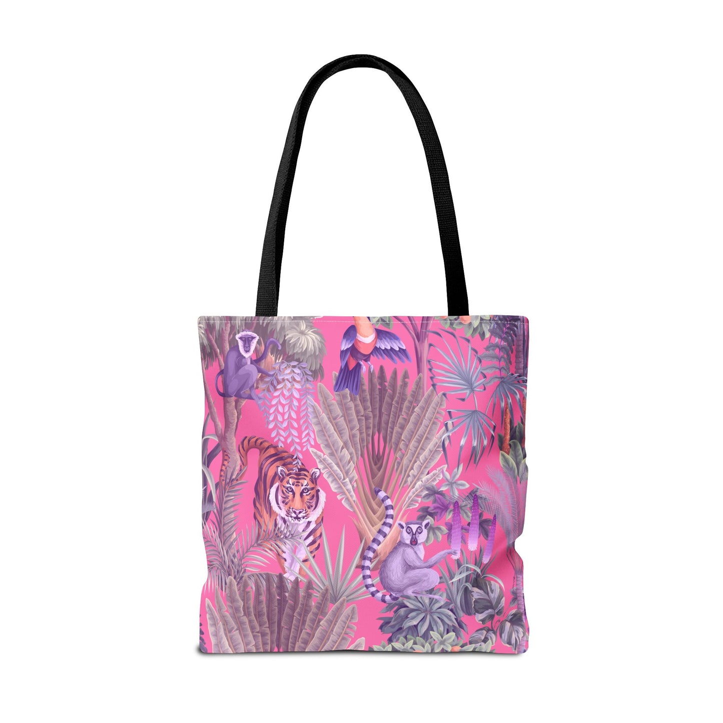 Tiger Haven, Pink Tote Bag - 3 Sizes