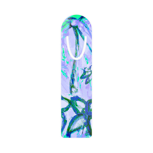 Bookmark - Aluminum, Tropical Doodles/Lilac