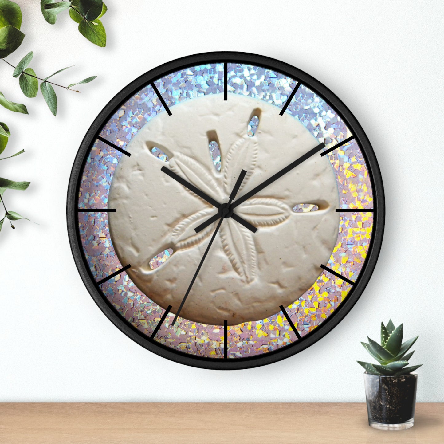 Wall Clock, Disco Sand Dollar, Hands/Base Variants